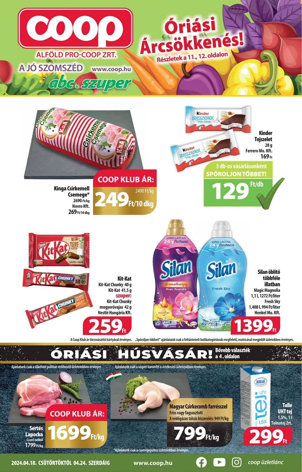 Coop akciós újság Alföld 04.18–04.24