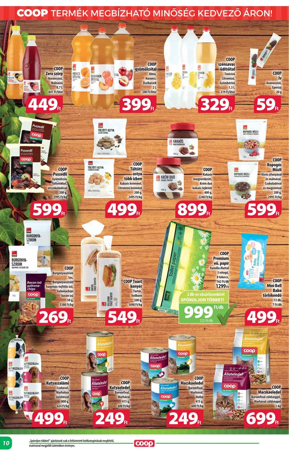 Coop akciós újság Alföld 04.18–04.24 – 10. oldal