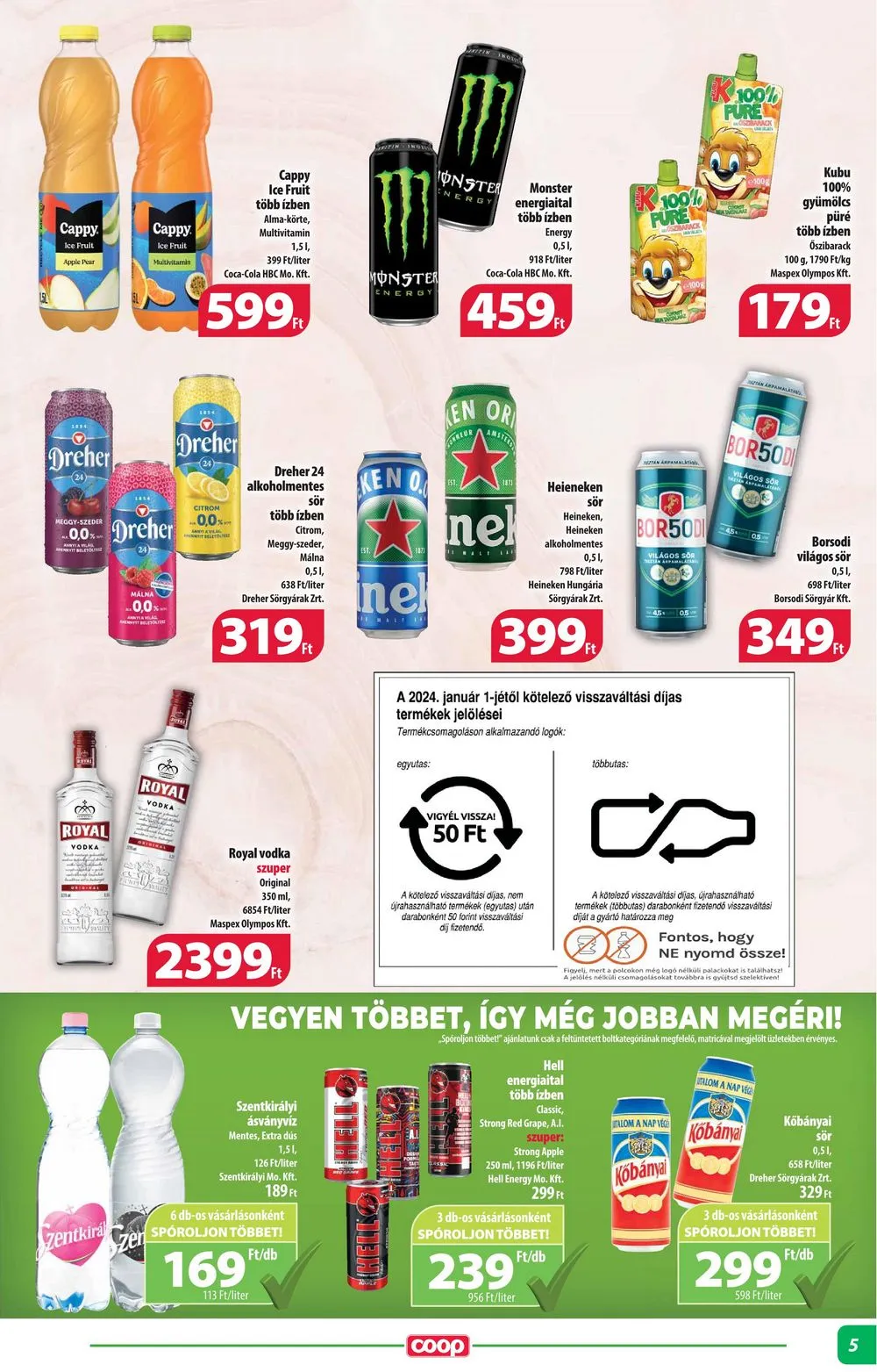 Coop akciós újság Alföld 04.18–04.24 – 5. oldal