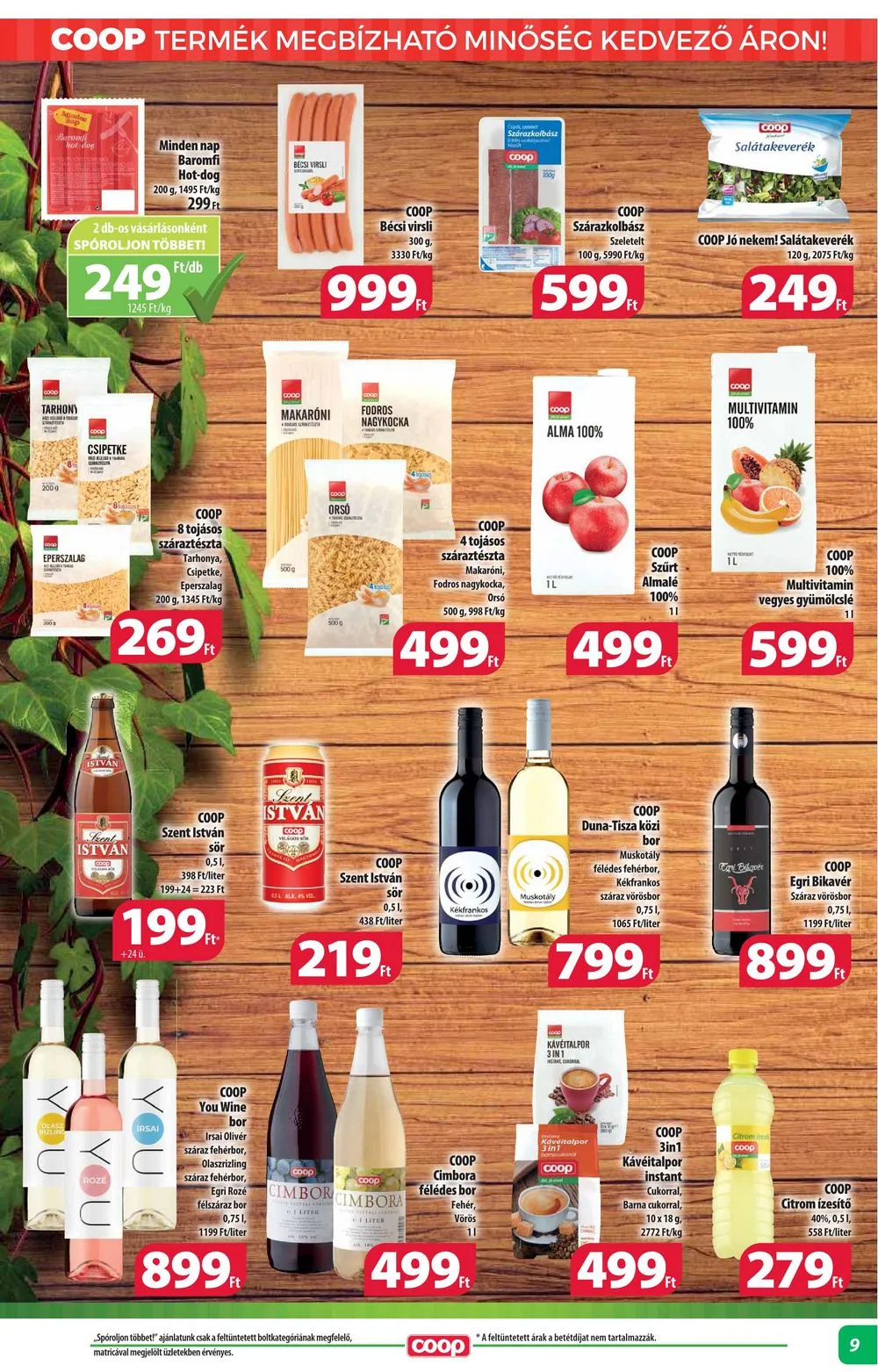 Coop akciós újság Alföld 04.18–04.24 – 9. oldal