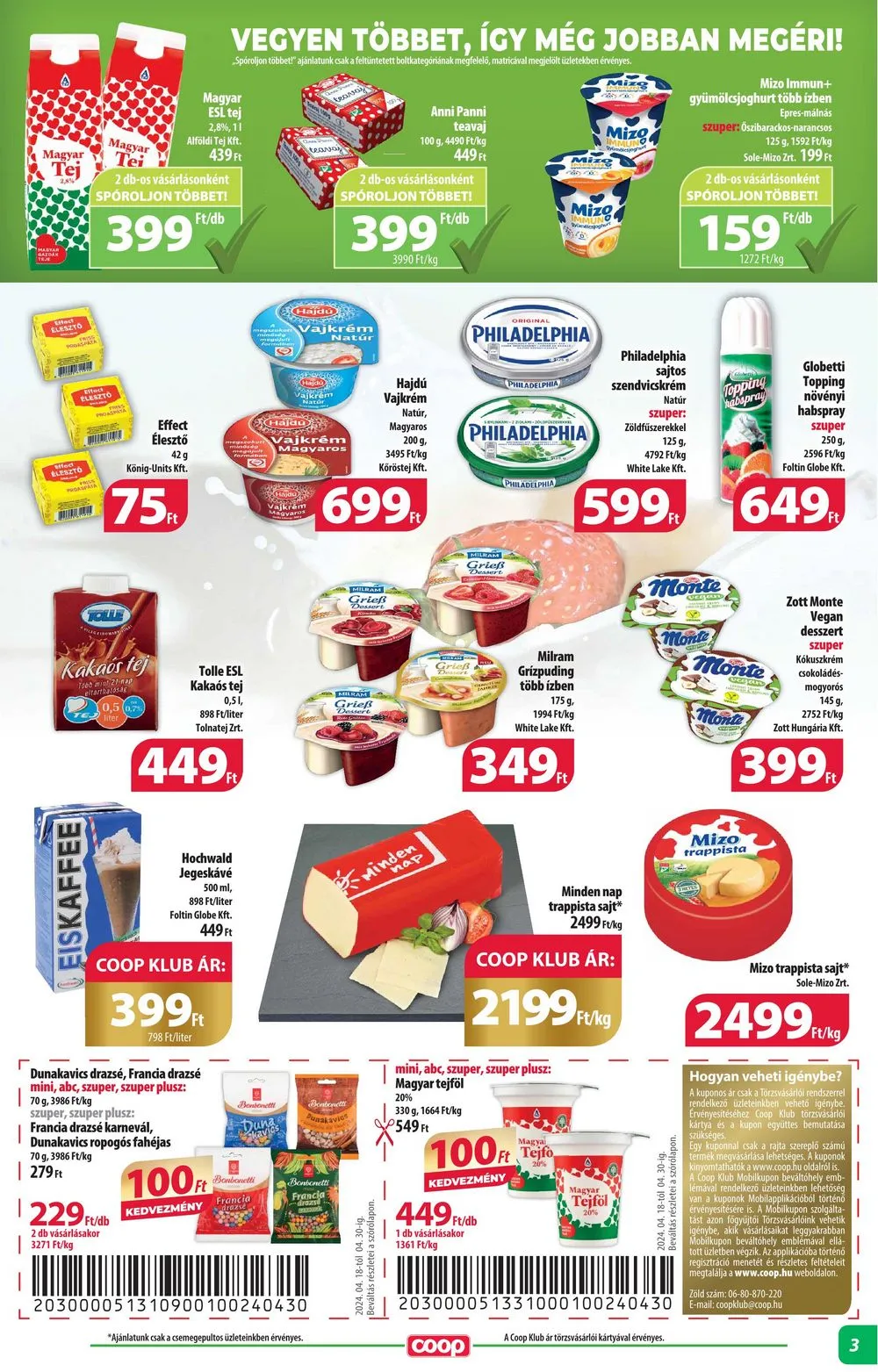 Coop akciós újság Alföld 04.25–04.30 – 3. oldal