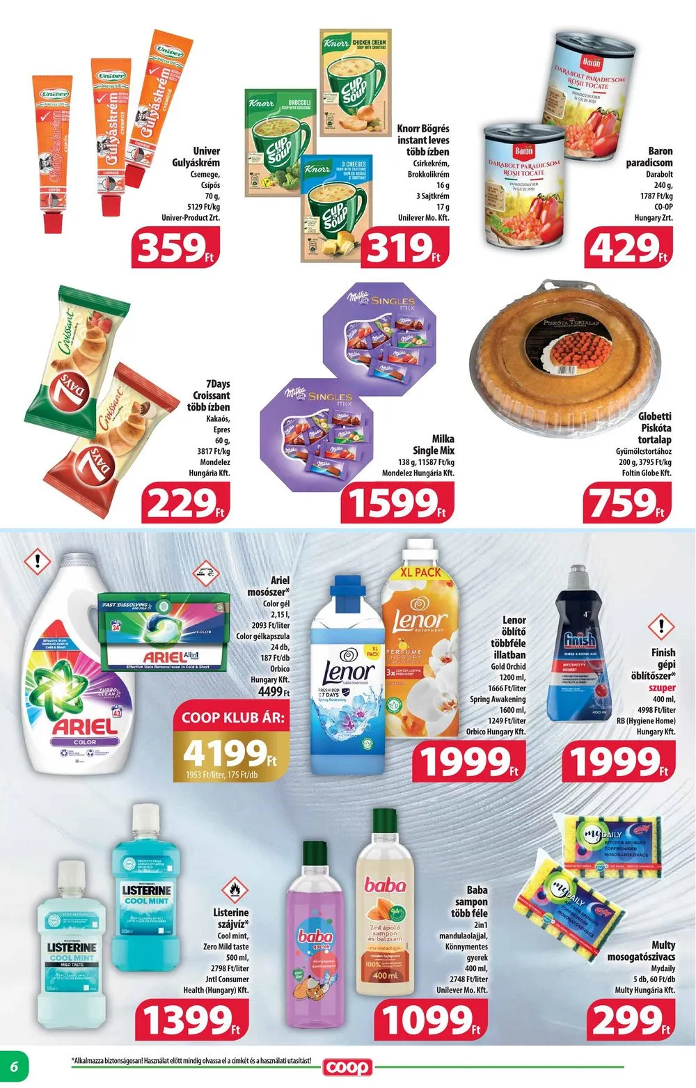 Coop akciós újság Alföld 04.25–04.30 – 6. oldal