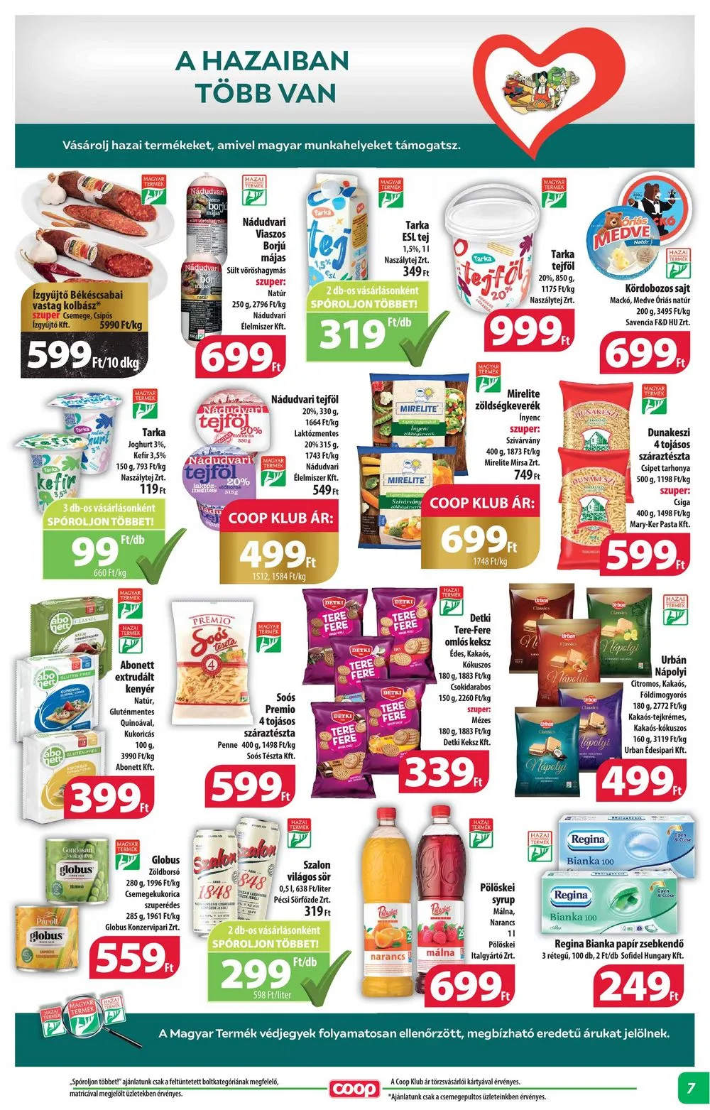 Coop akciós újság Alföld 04.25–04.30 – 7. oldal