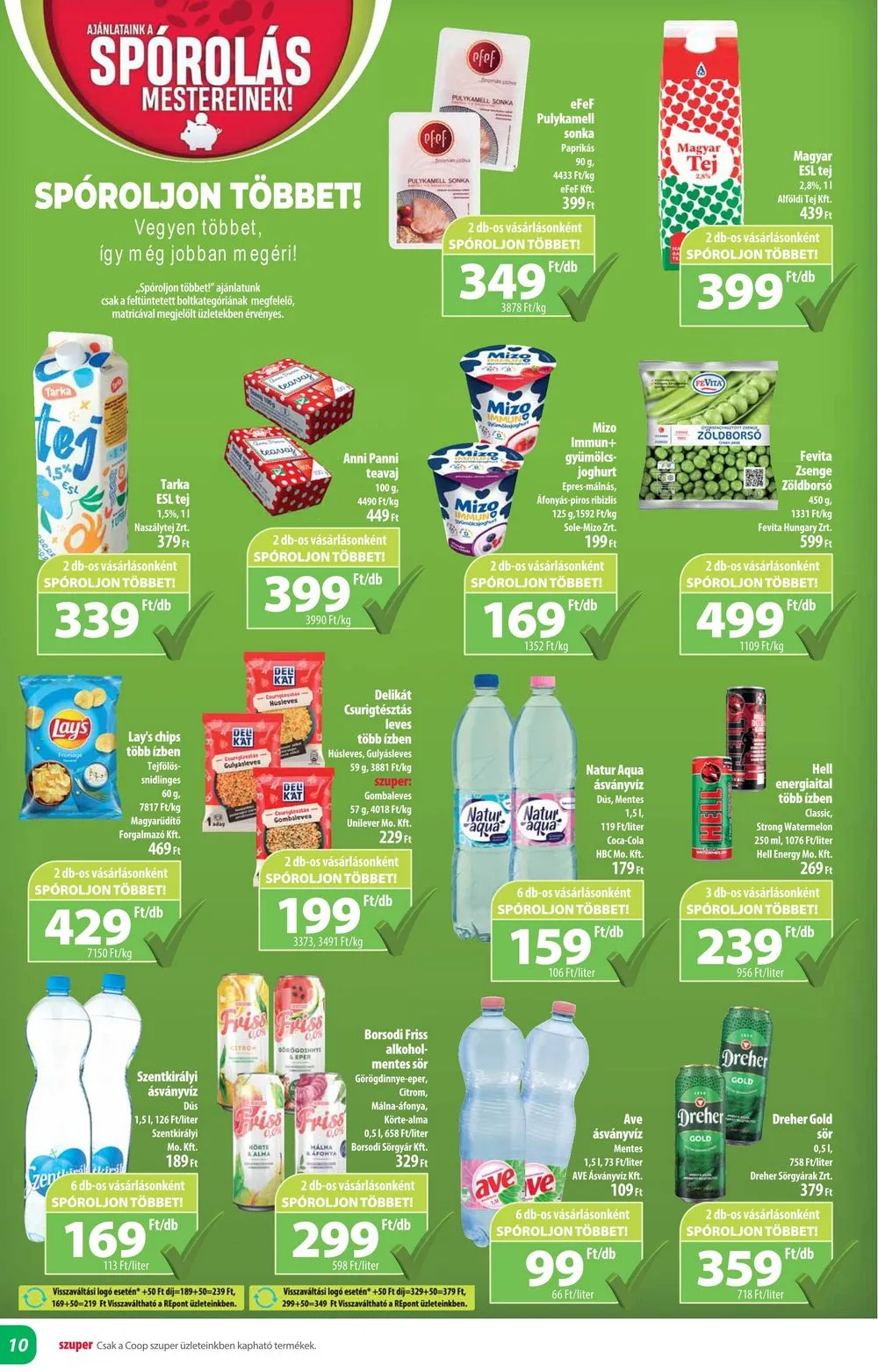 Coop akciós újság Alföld 05.23–05.29 – 10. oldal