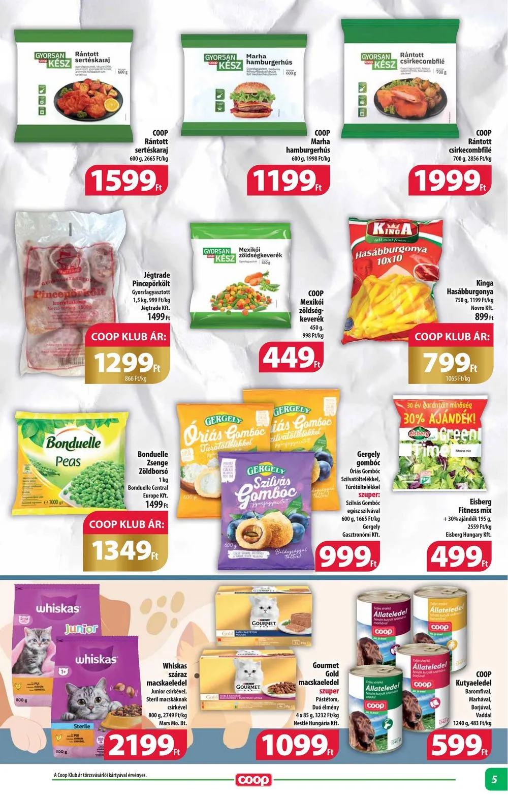 Coop akciós újság Alföld 05.23–05.29 – 5. oldal