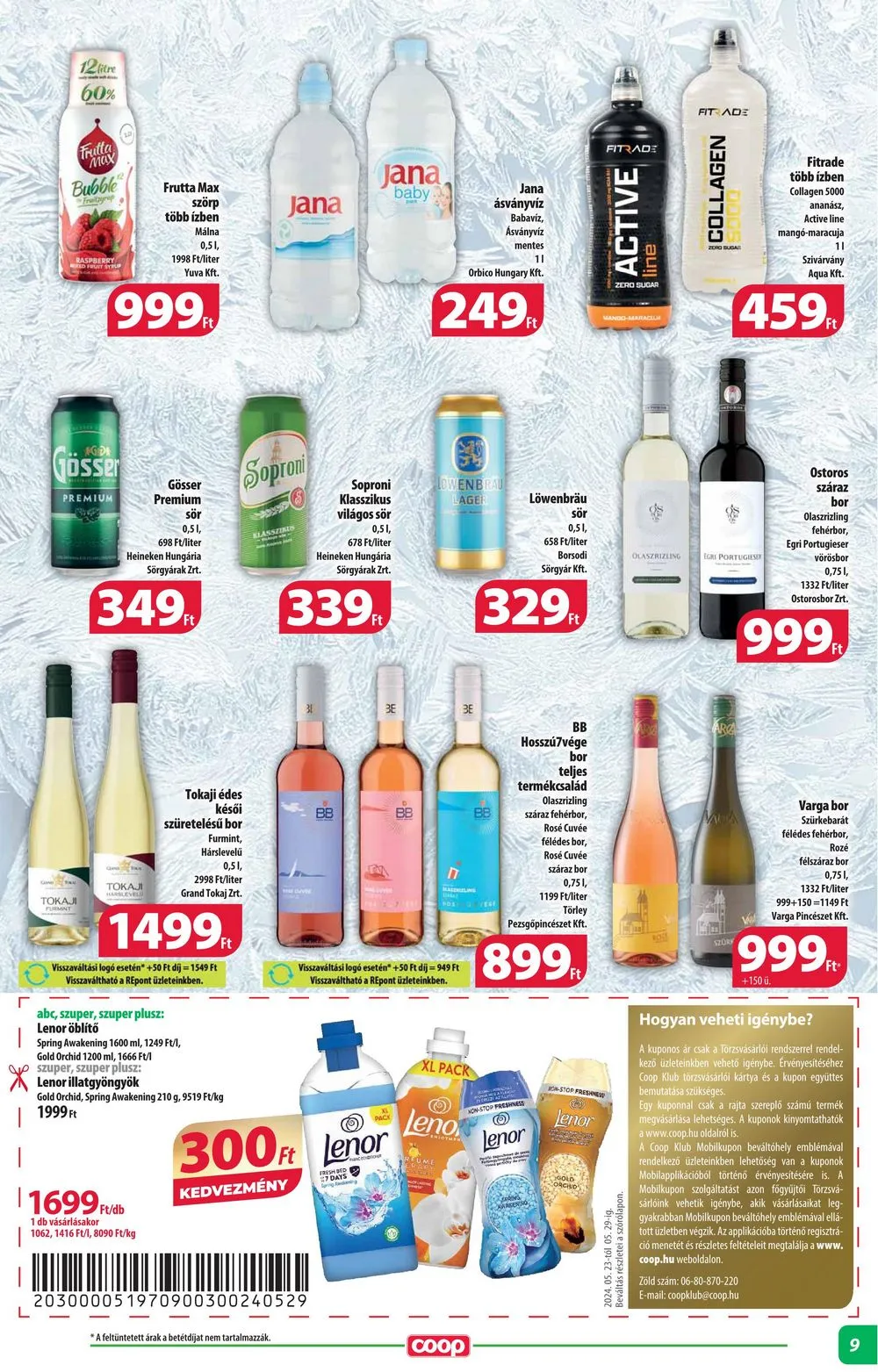 Coop akciós újság Alföld 05.23–05.29 – 9. oldal