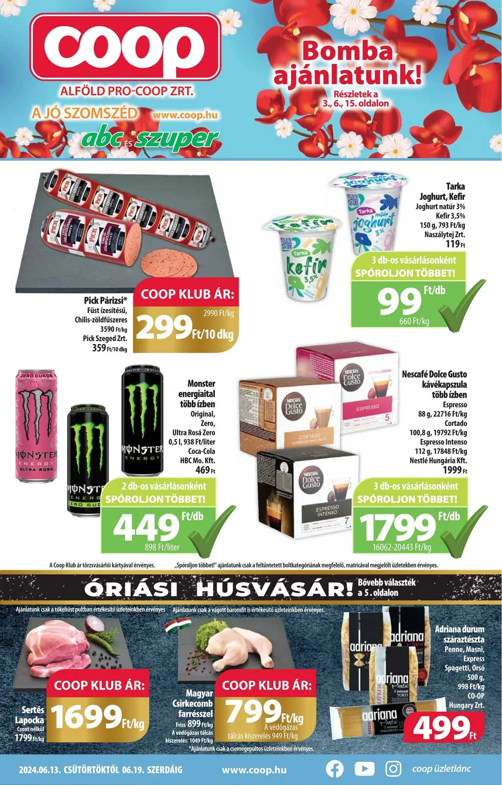 Coop akciós újság Alföld 06.13–06.19