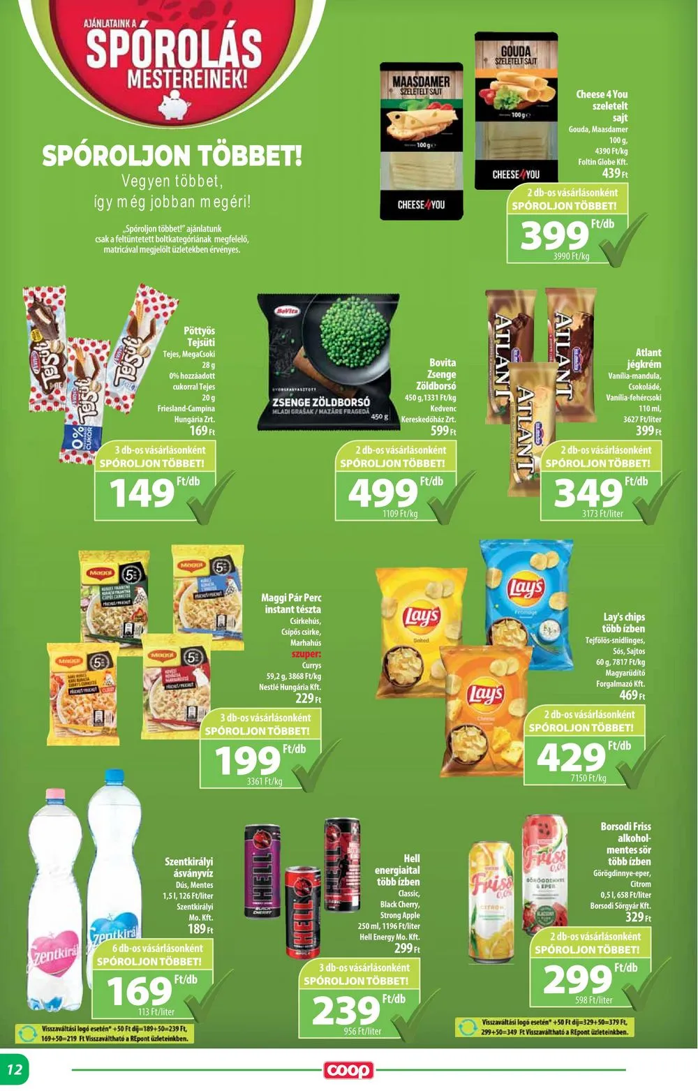Coop akciós újság Alföld 06.13–06.19 – 12. oldal