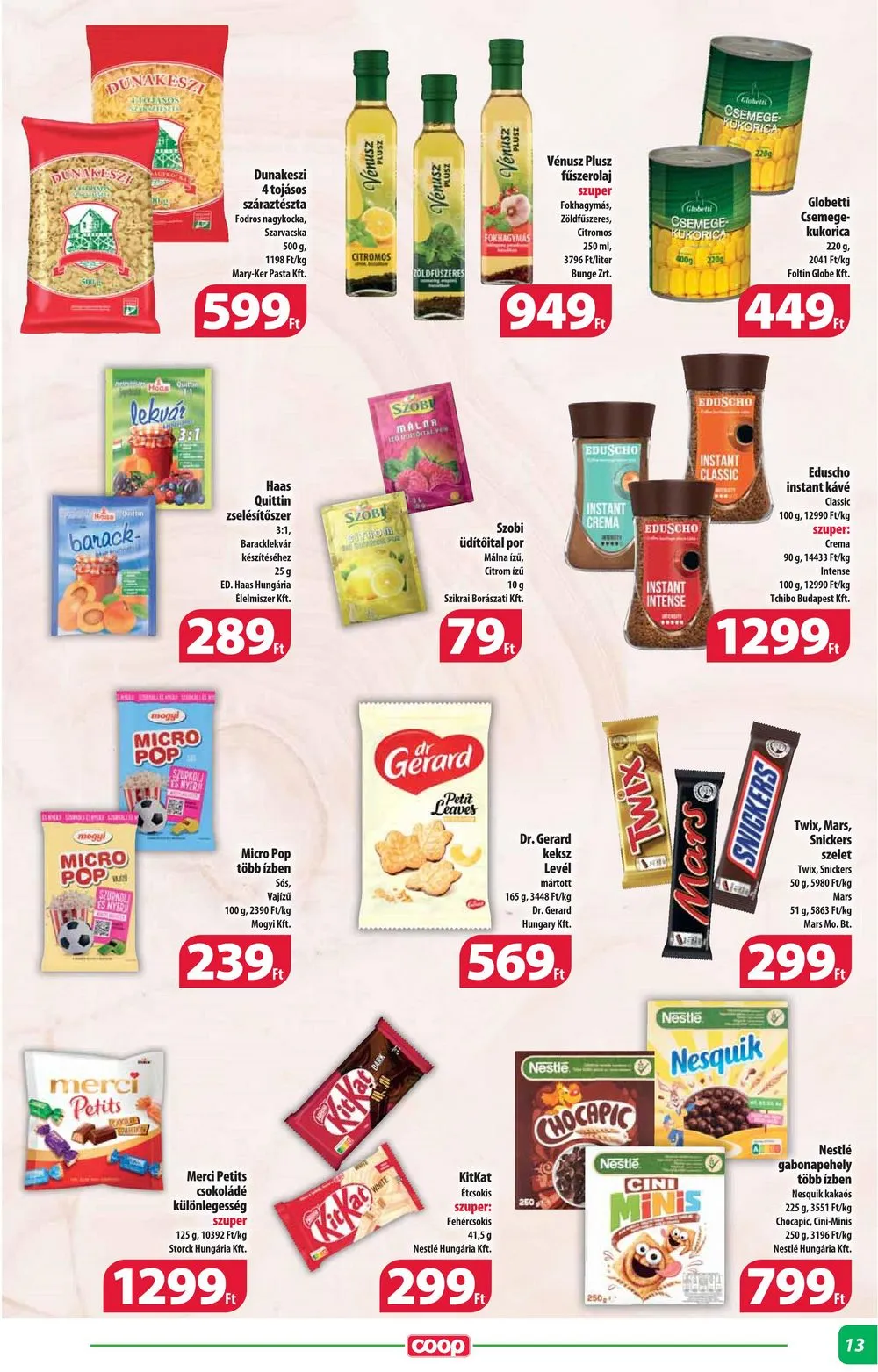Coop akciós újság Alföld 06.13–06.19 – 13. oldal