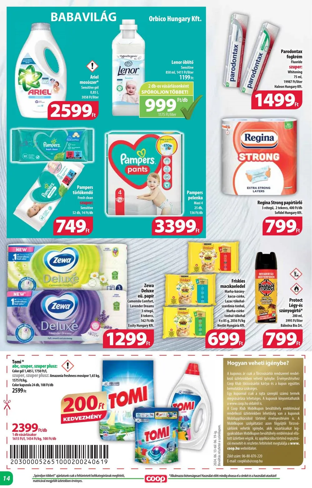 Coop akciós újság Alföld 06.13–06.19 – 14. oldal