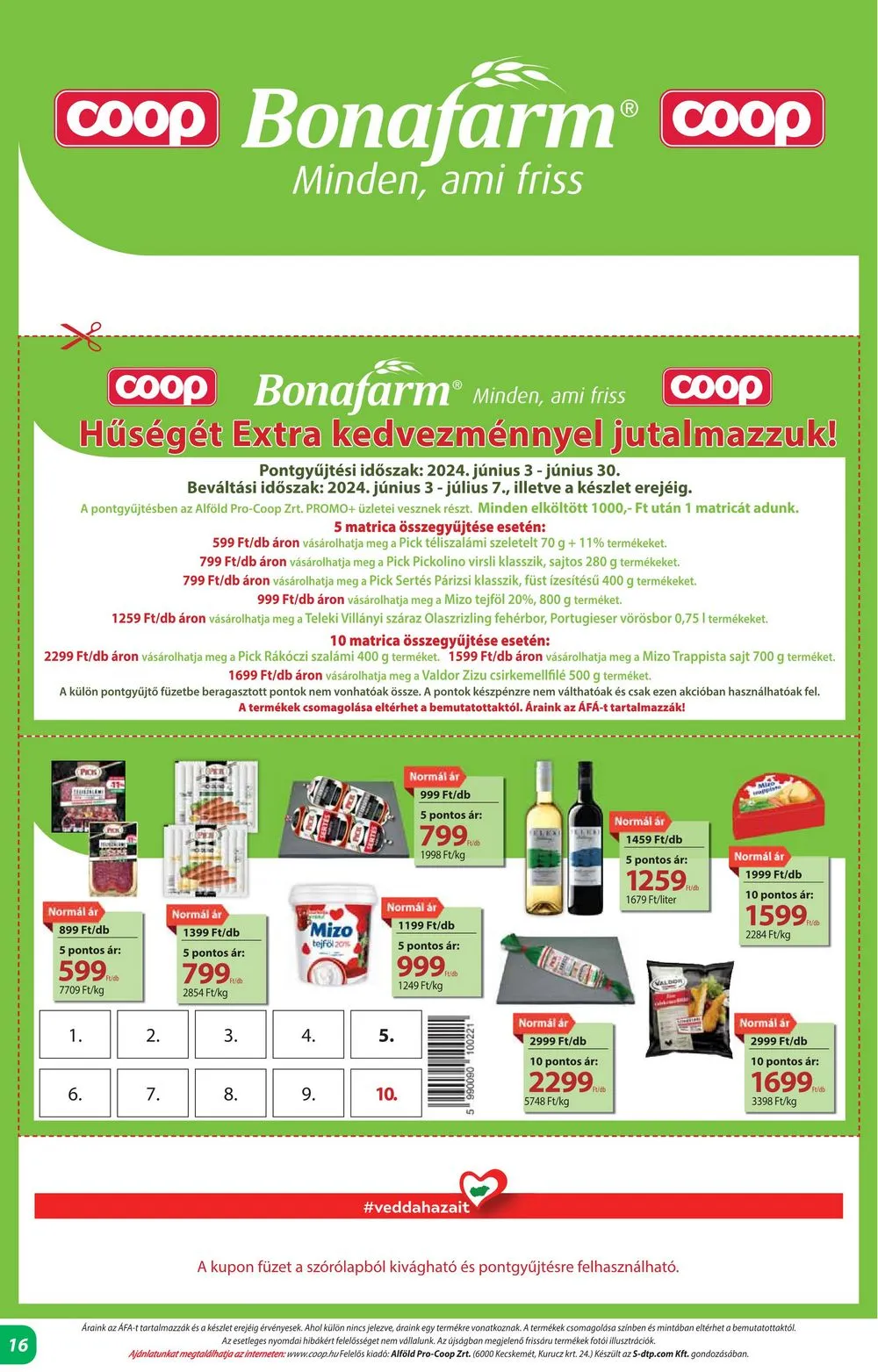 Coop akciós újság Alföld 06.13–06.19 – 16. oldal