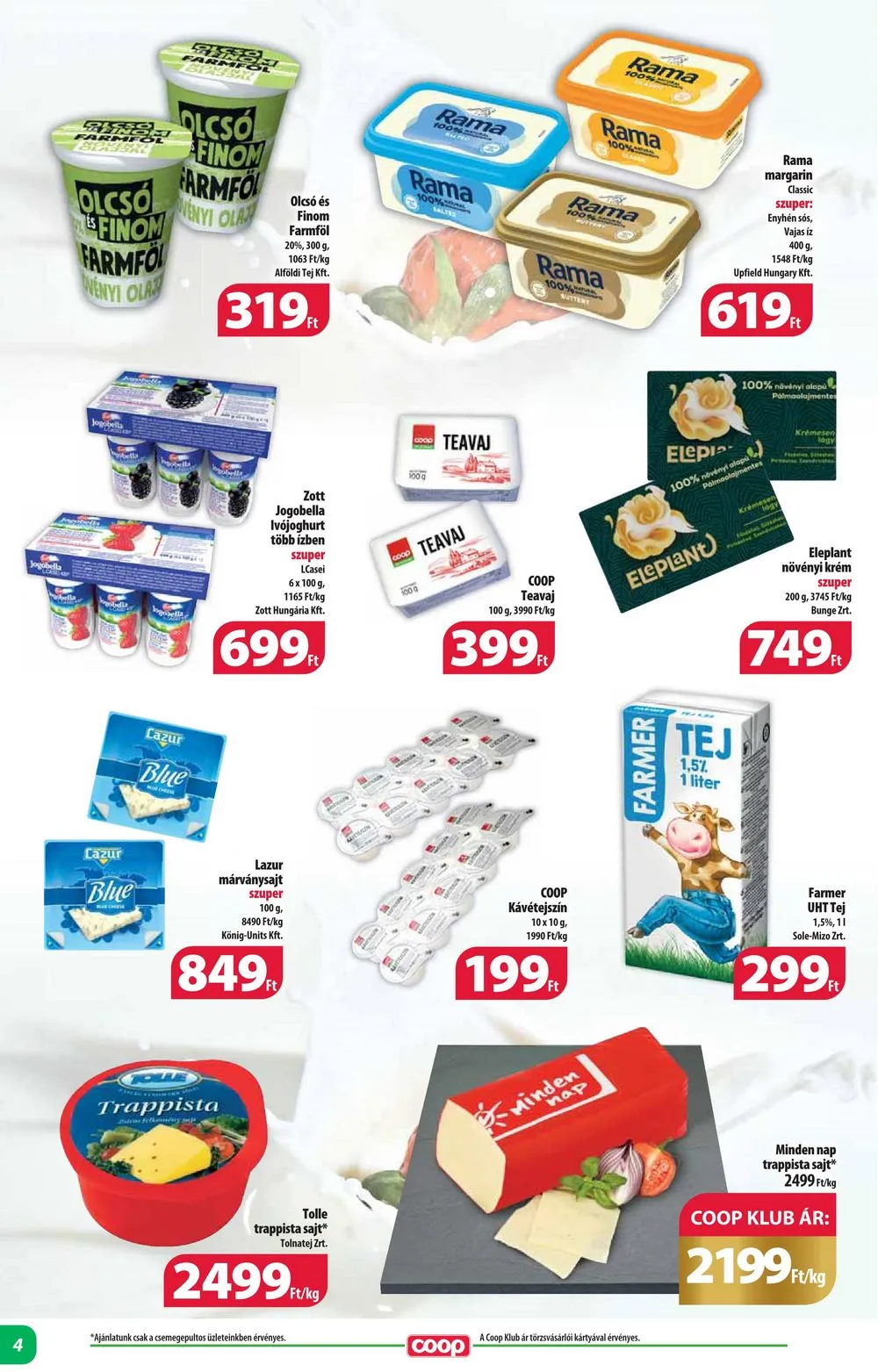 Coop akciós újság Alföld 06.13–06.19 – 4. oldal
