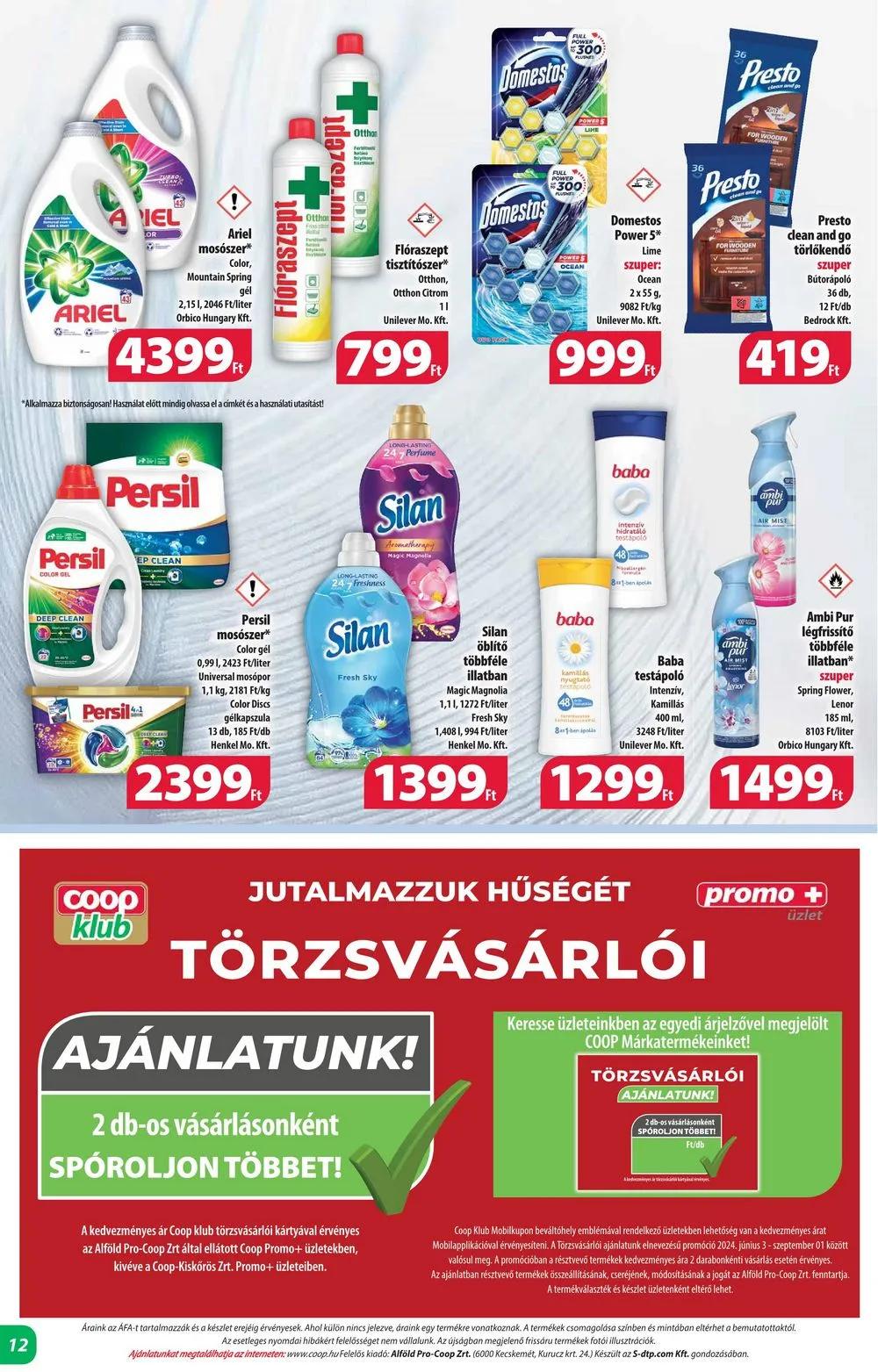 Coop akciós újság Alföld 06.20–06.26 – 12. oldal