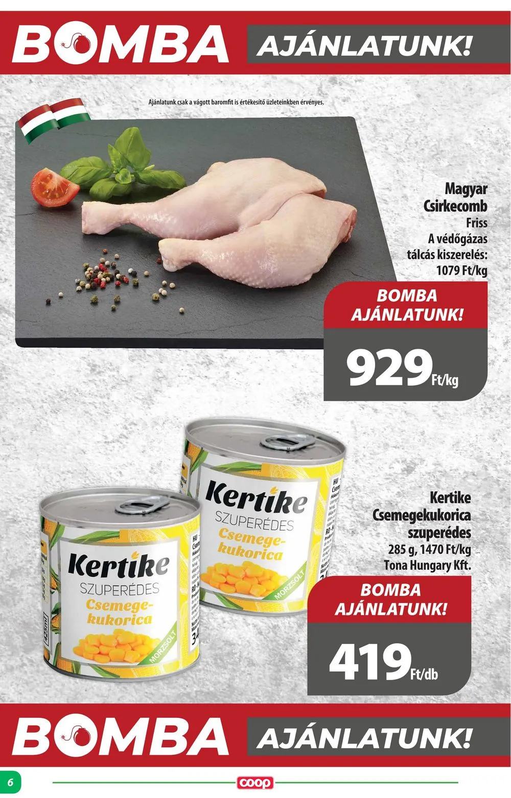Coop akciós újság Alföld 06.20–06.26 – 6. oldal