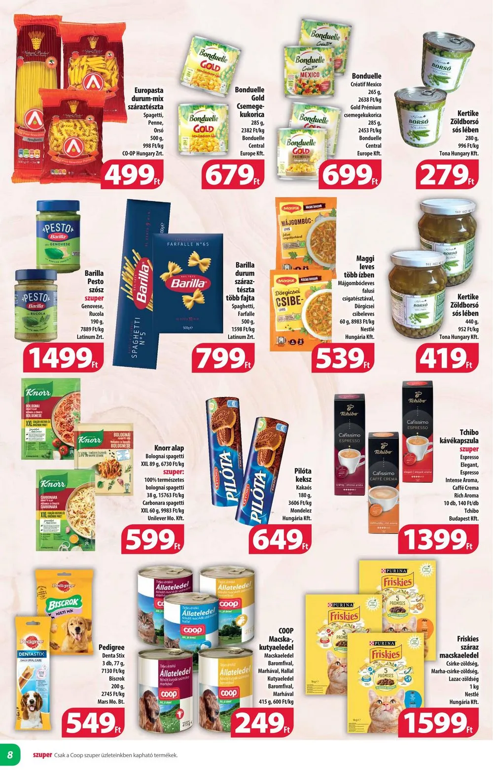 Coop akciós újság Alföld 06.20–06.26 – 8. oldal