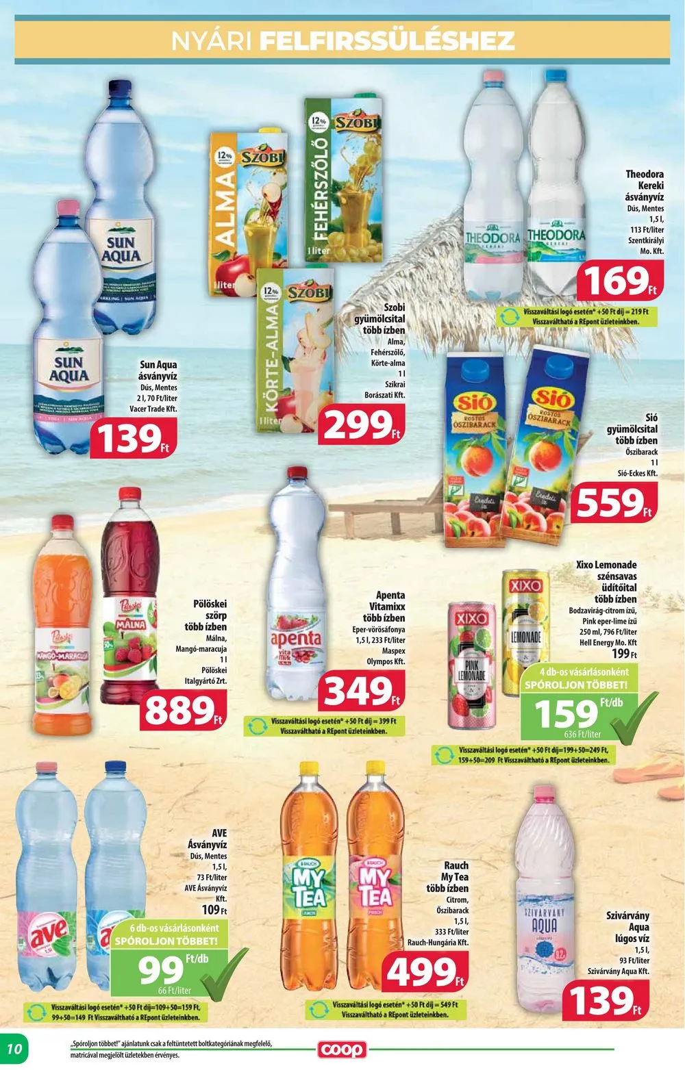 Coop akciós újság Alföld 07.18–07.24 – 10. oldal