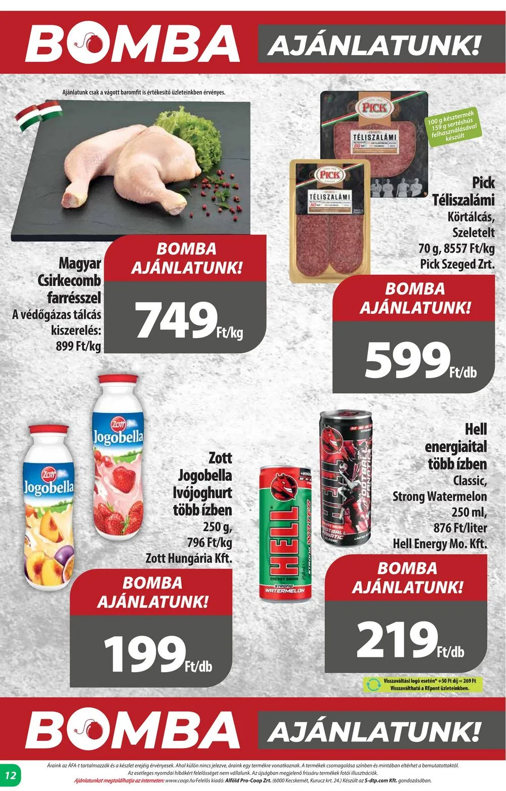 Coop akciós újság Alföld 07.18–07.24 – 12. oldal