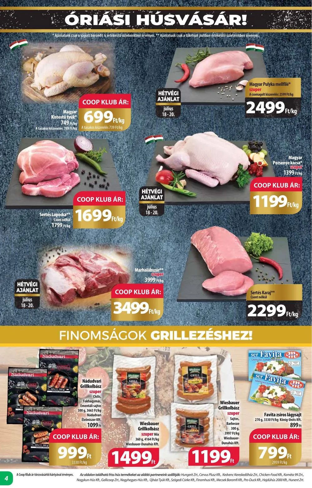 Coop akciós újság Alföld 07.18–07.24 – 4. oldal