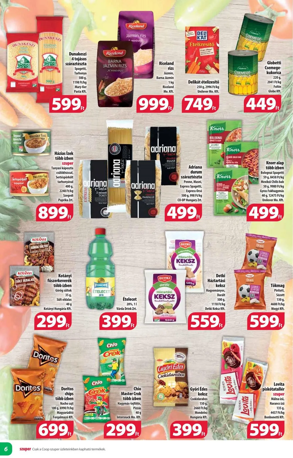 Coop akciós újság Alföld 07.18–07.24 – 6. oldal
