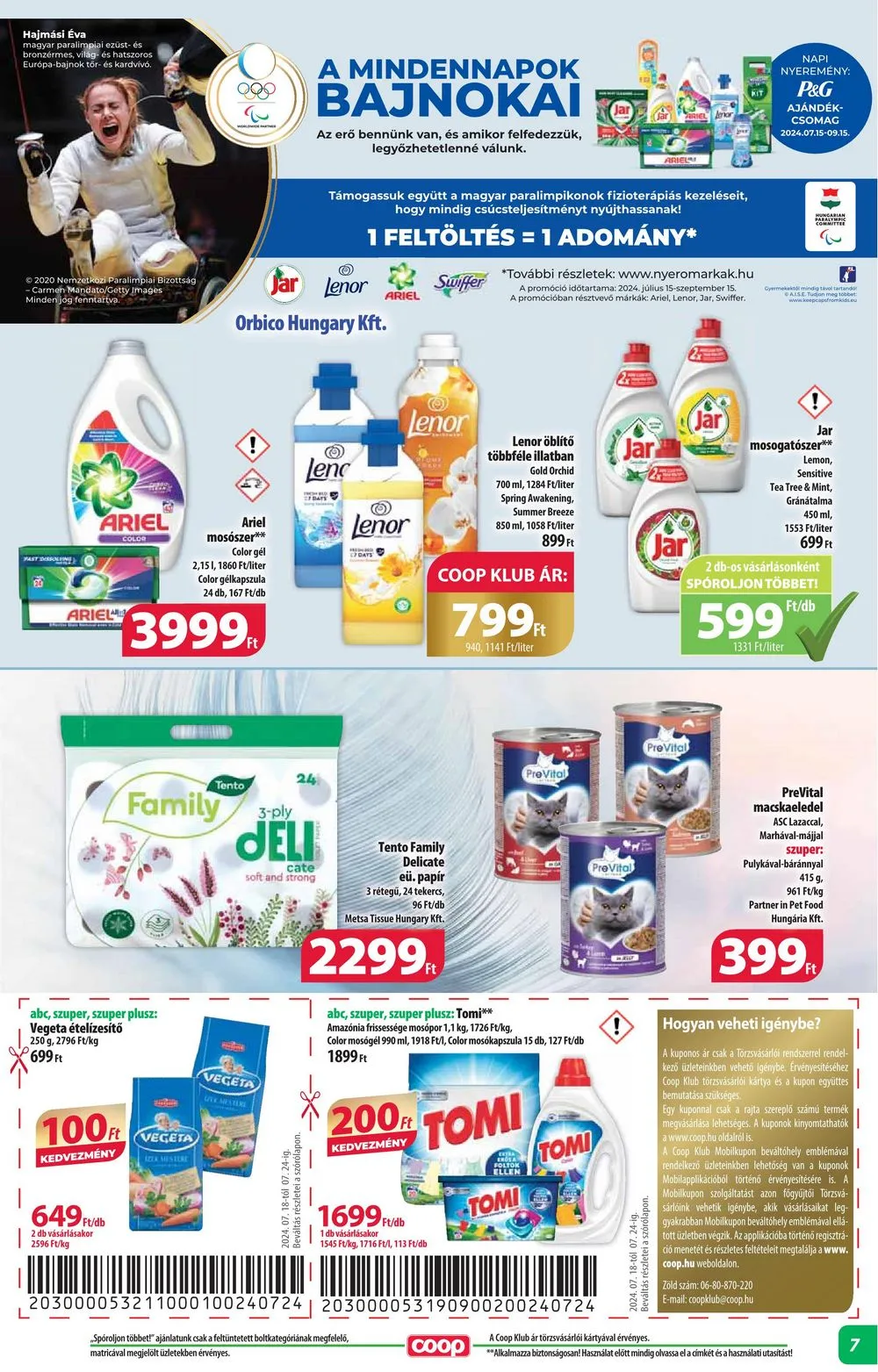Coop akciós újság Alföld 07.18–07.24 – 7. oldal