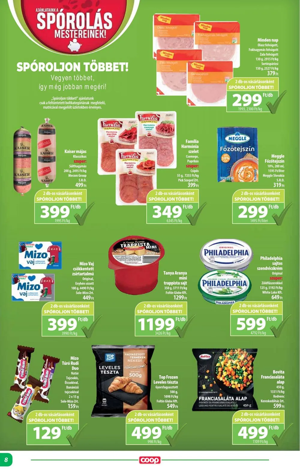 Coop akciós újság Alföld 07.18–07.24 – 8. oldal