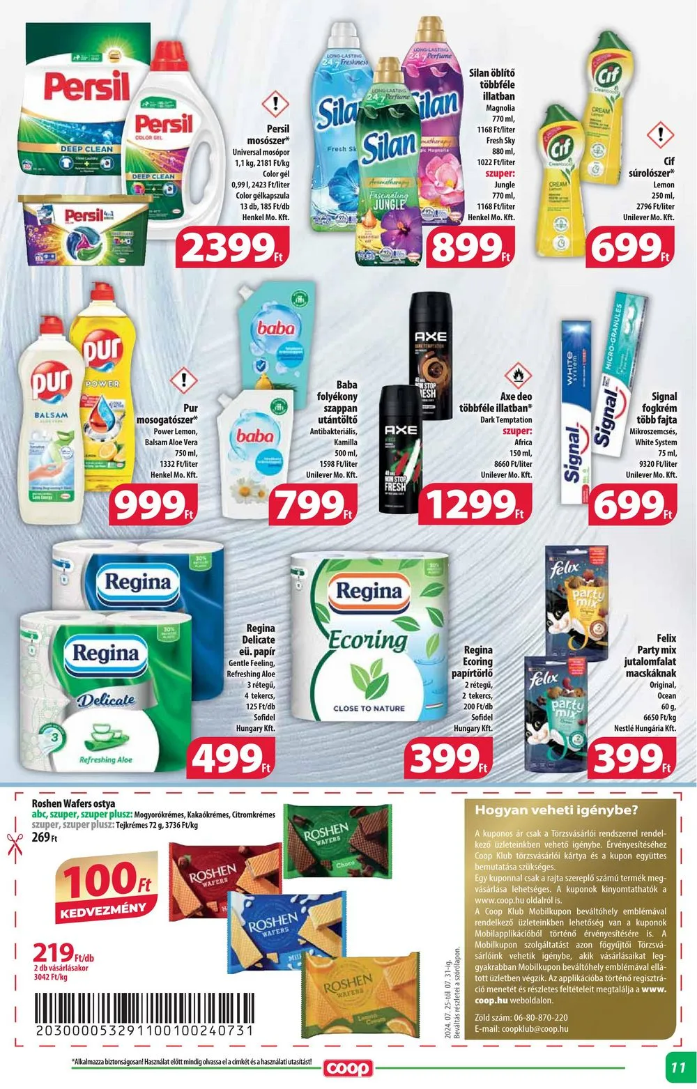 Coop akciós újság Alföld 07.25–07.31 – 11. oldal