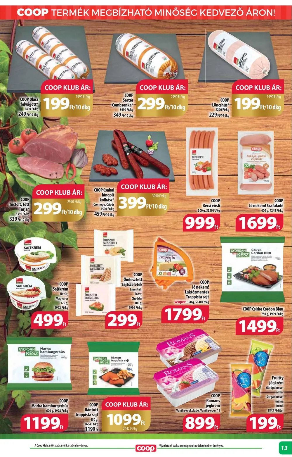 Coop akciós újság Alföld 07.25–07.31 – 13. oldal