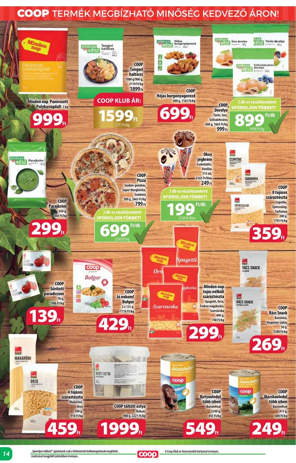 Coop akciós újság Alföld 07.25–07.31 – 14. oldal