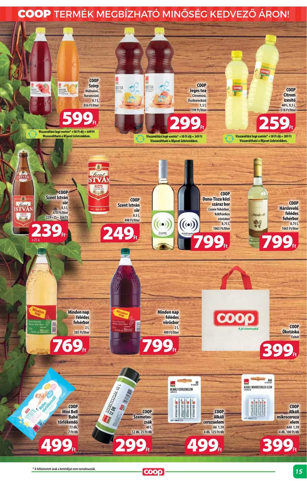 Coop akciós újság Alföld 07.25–07.31 – 15. oldal