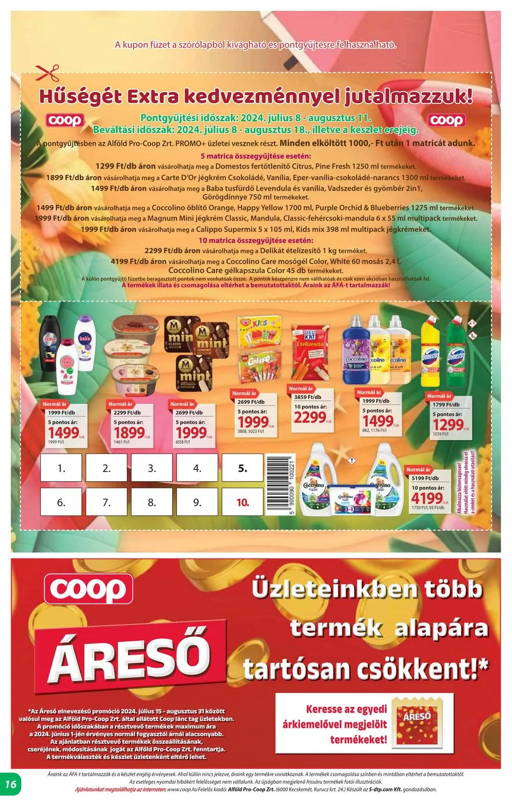 Coop akciós újság Alföld 07.25–07.31 – 16. oldal