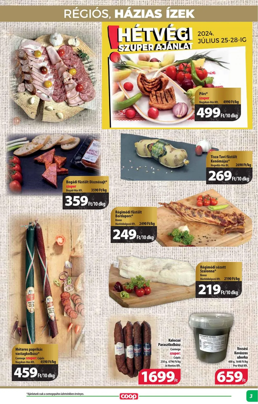 Coop akciós újság Alföld 07.25–07.31 – 3. oldal