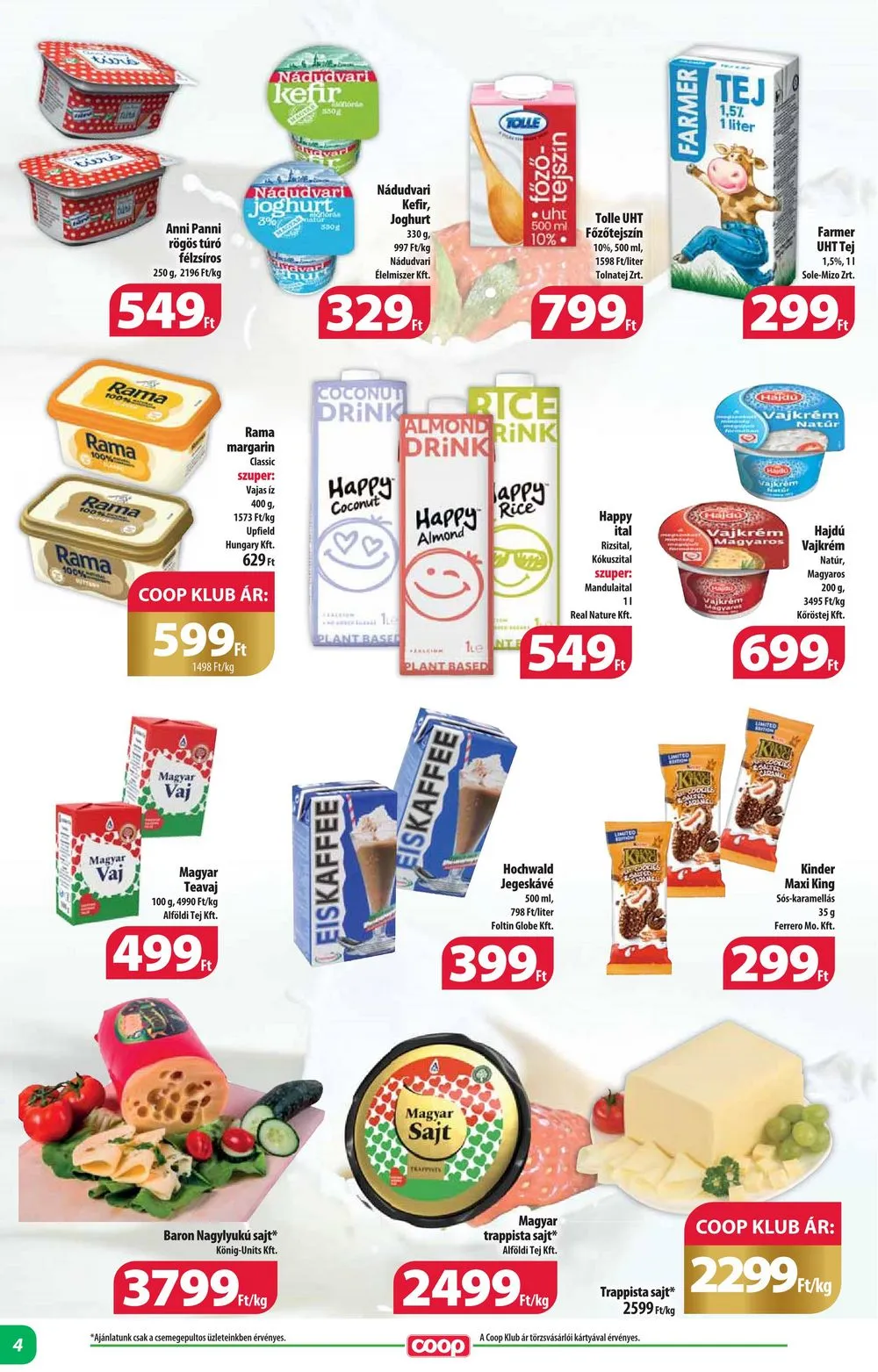 Coop akciós újság Alföld 07.25–07.31 – 4. oldal