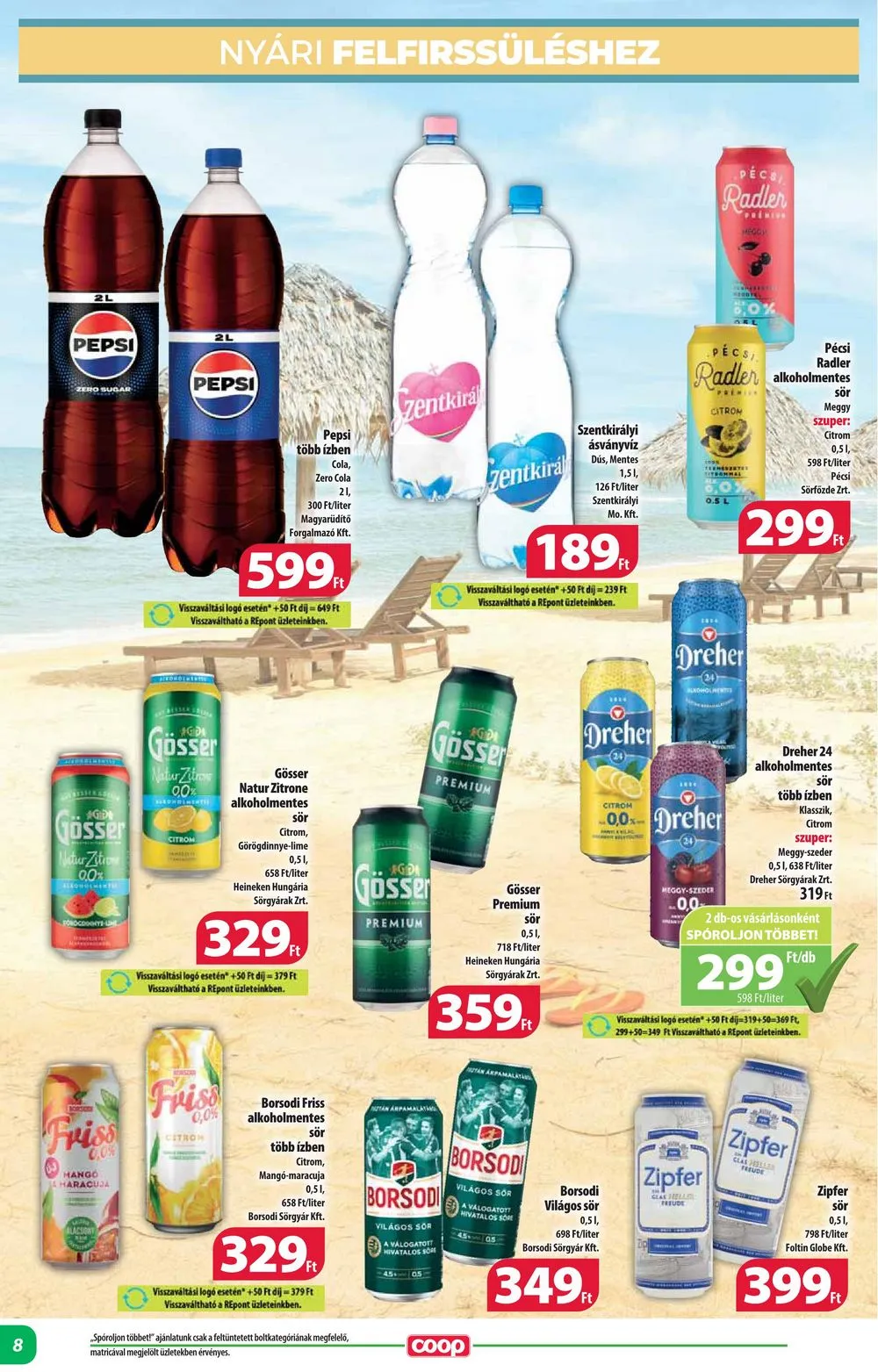 Coop akciós újság Alföld 07.25–07.31 – 8. oldal