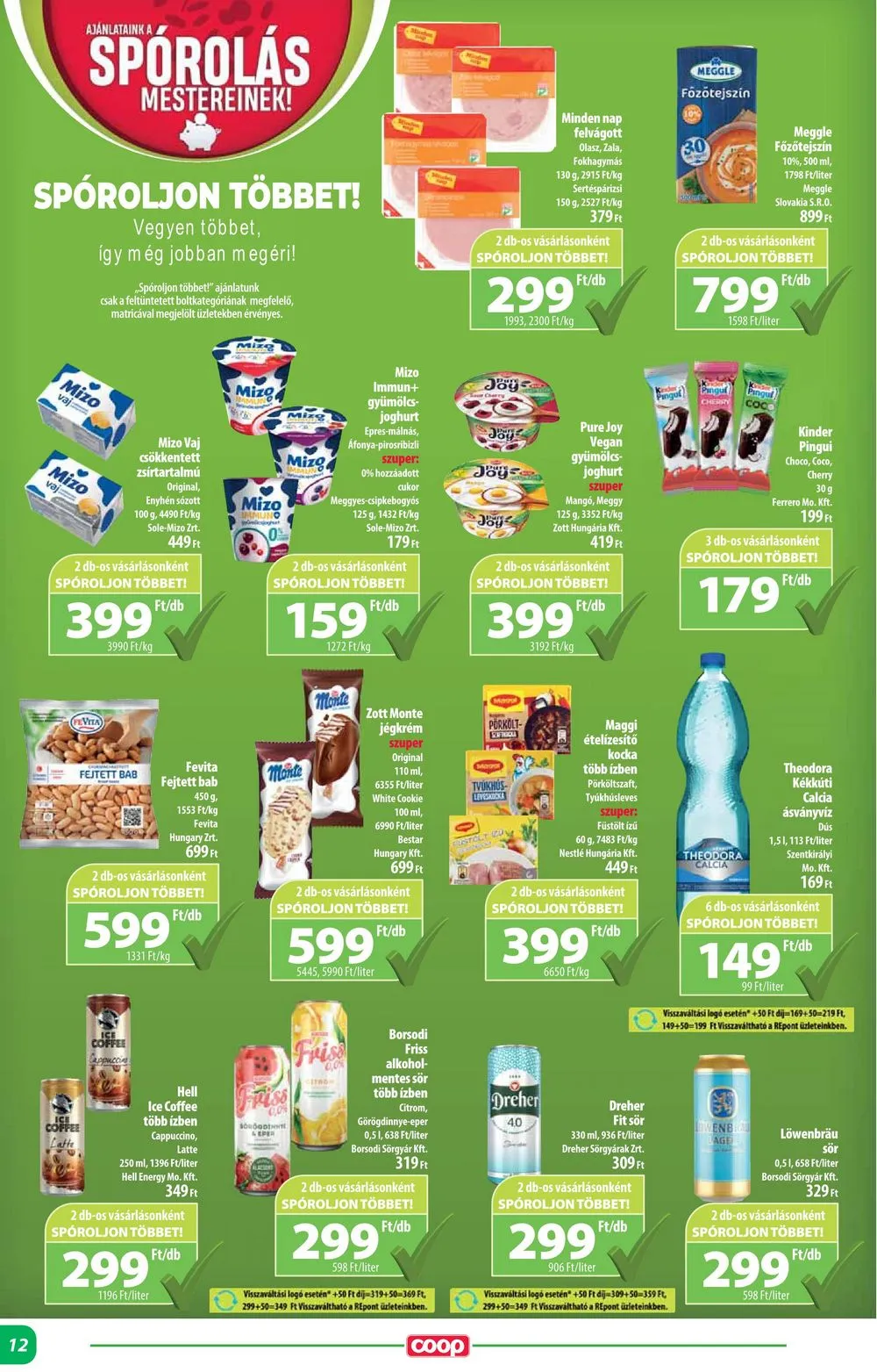 Coop akciós újság Alföld 08.15–08.21 – 12. oldal