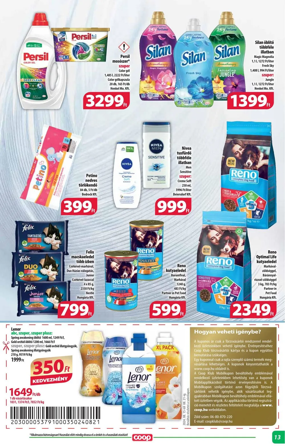 Coop akciós újság Alföld 08.15–08.21 – 13. oldal