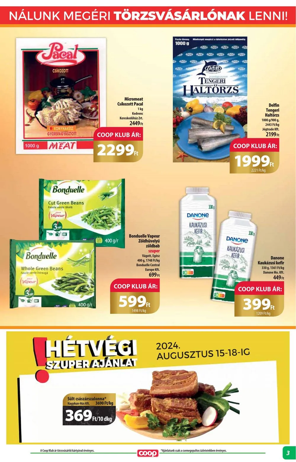Coop akciós újság Alföld 08.15–08.21 – 3. oldal