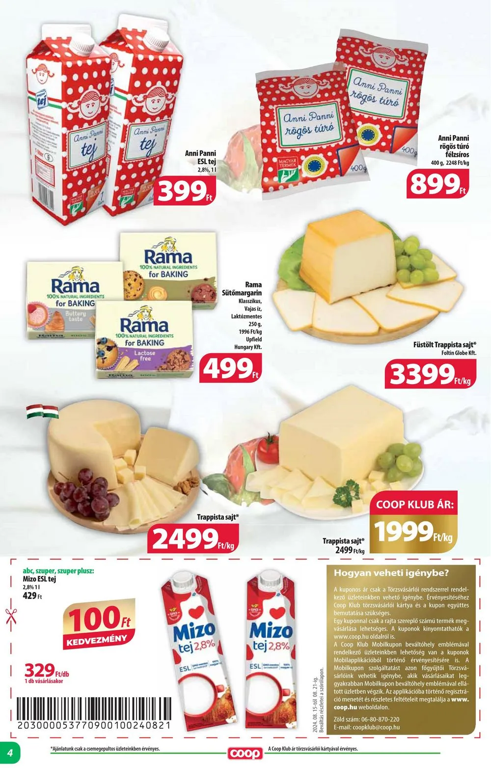 Coop akciós újság Alföld 08.15–08.21 – 4. oldal