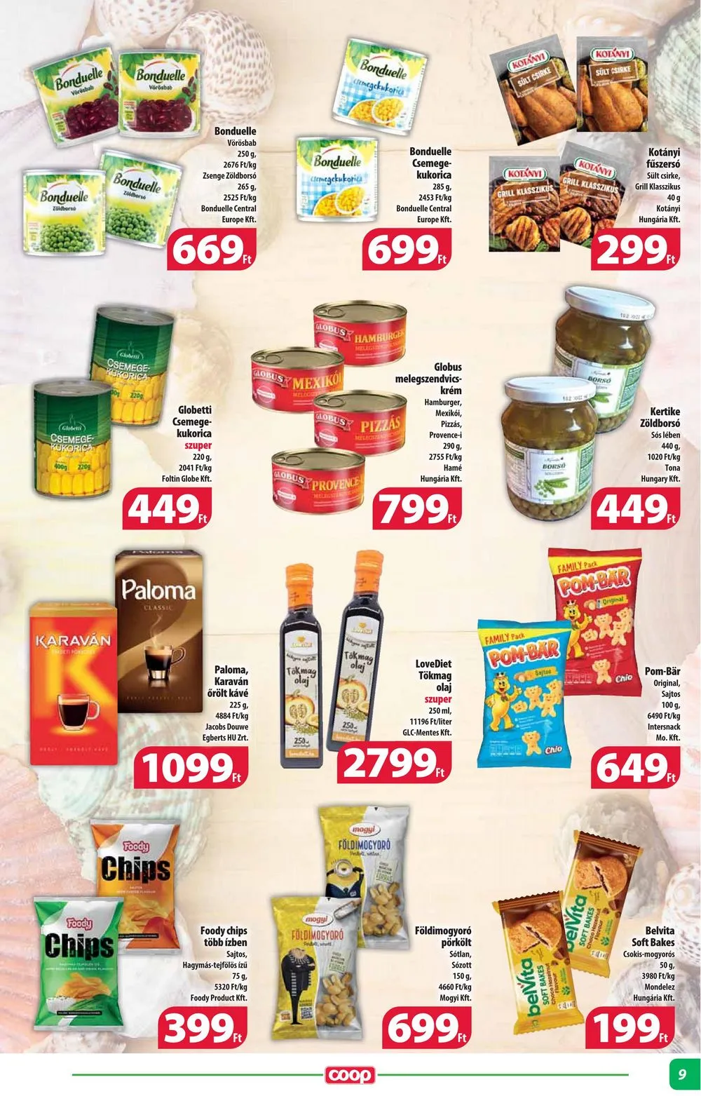 Coop akciós újság Alföld 08.15–08.21 – 9. oldal