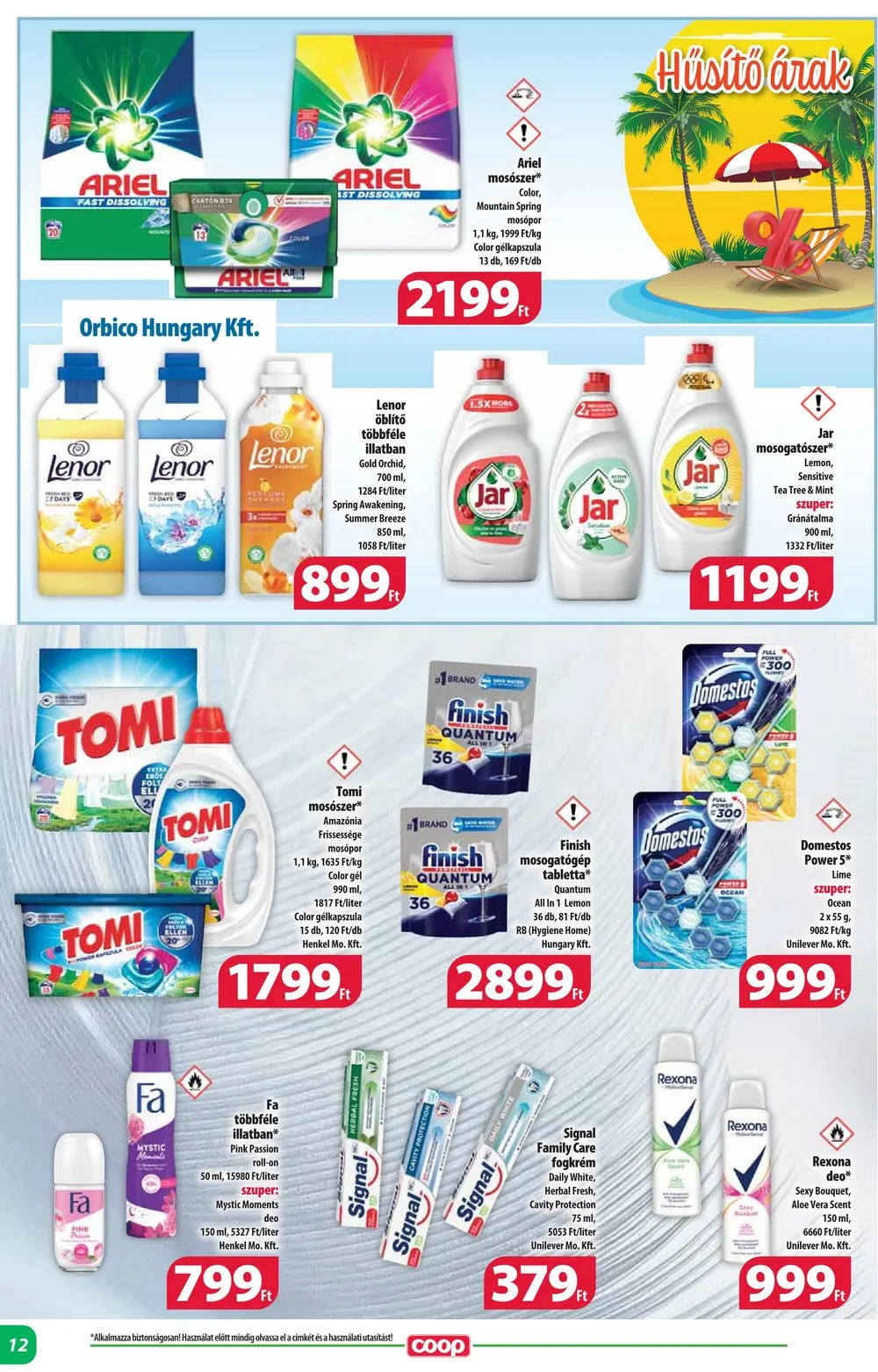 Coop akciós újság Alföld 08.22–08.28 – 12. oldal