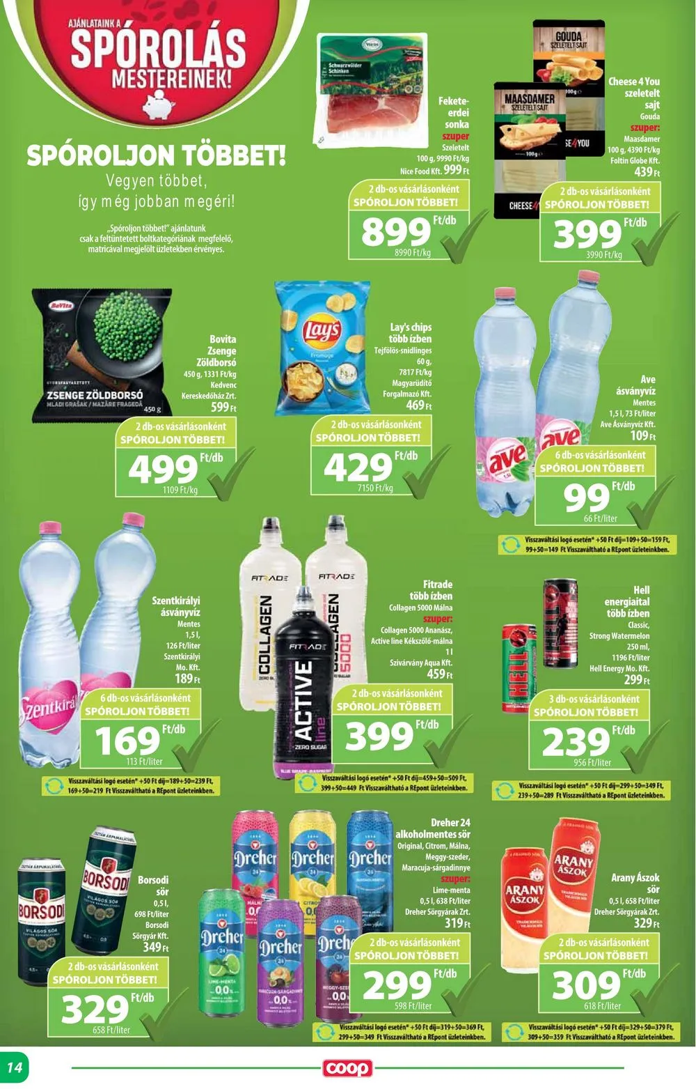 Coop akciós újság Alföld 08.22–08.28 – 14. oldal