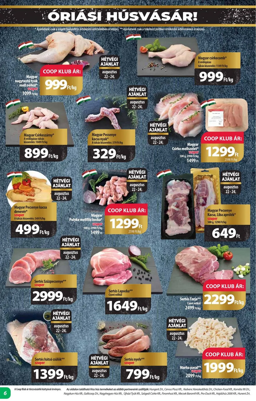 Coop akciós újság Alföld 08.22–08.28 – 6. oldal
