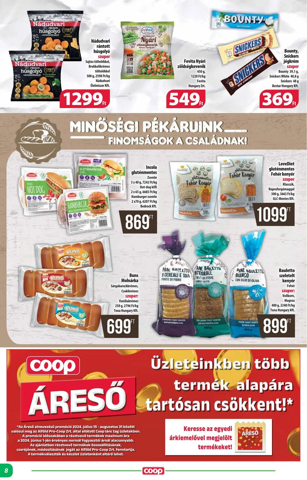 Coop akciós újság Alföld 08.22–08.28 – 8. oldal