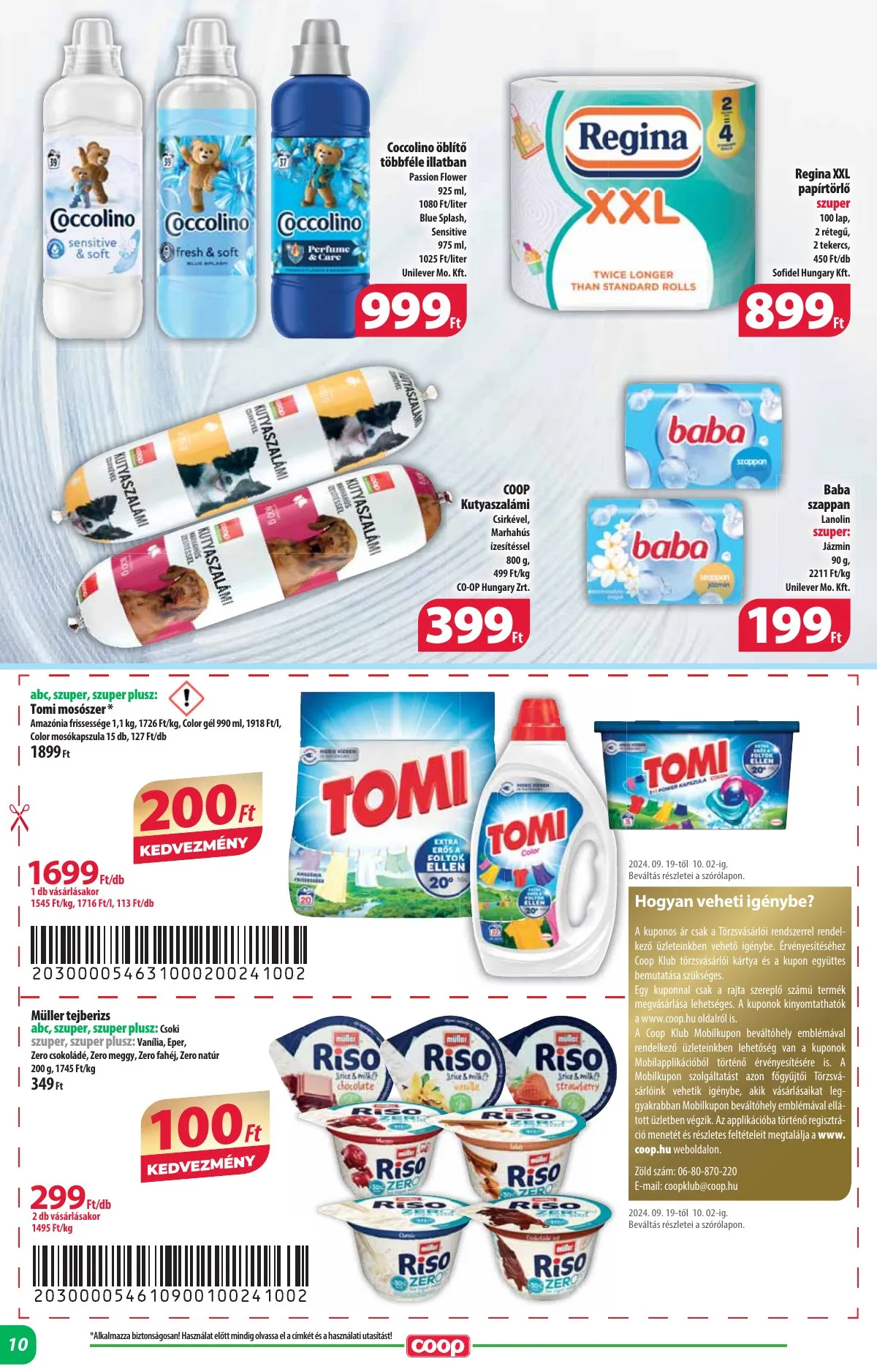 Coop akciós újság Alföld 09.19–09.25 – 10. oldal