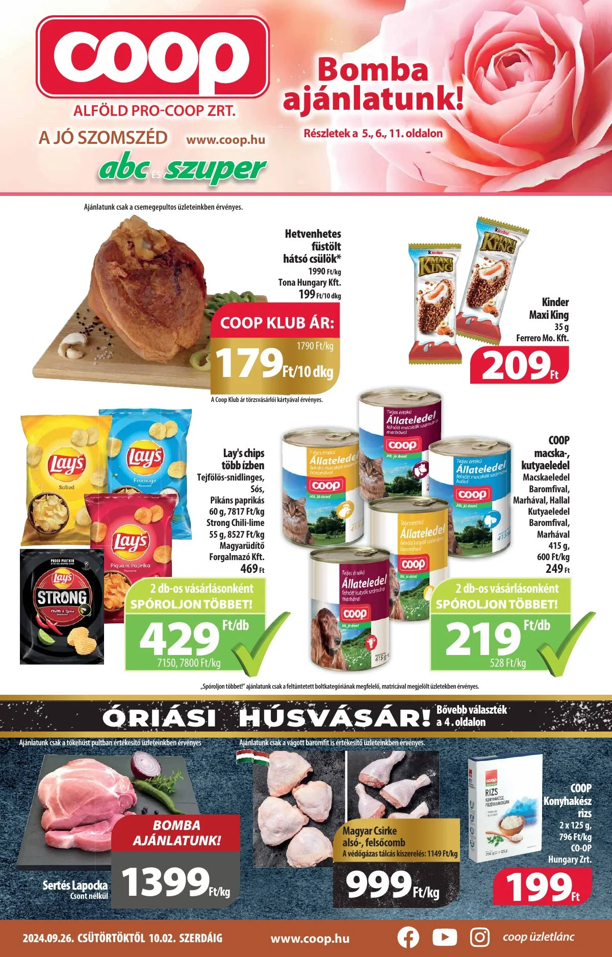 Coop akciós újság Alföld 09.26–10.02