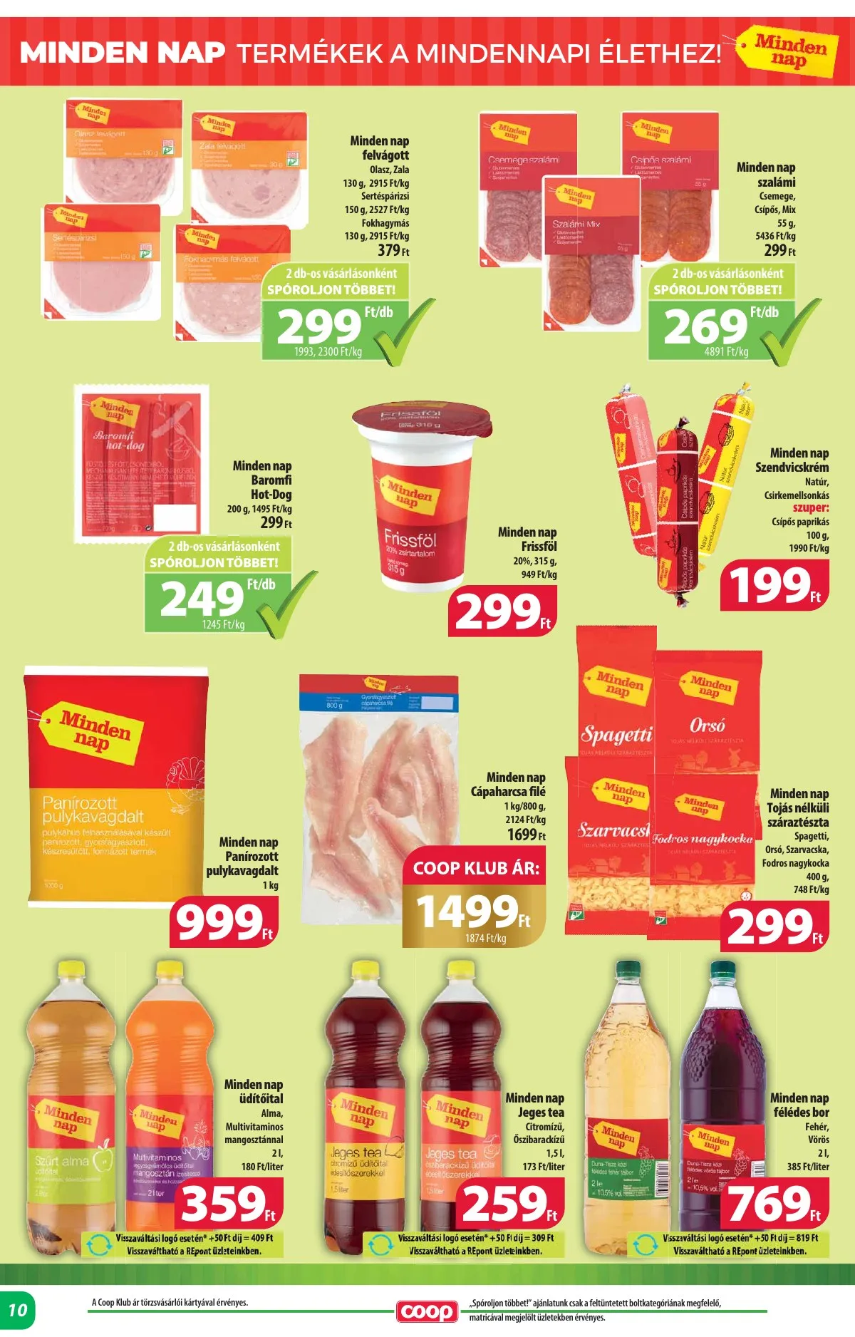 Coop akciós újság Alföld 09.26–10.02 – 10. oldal