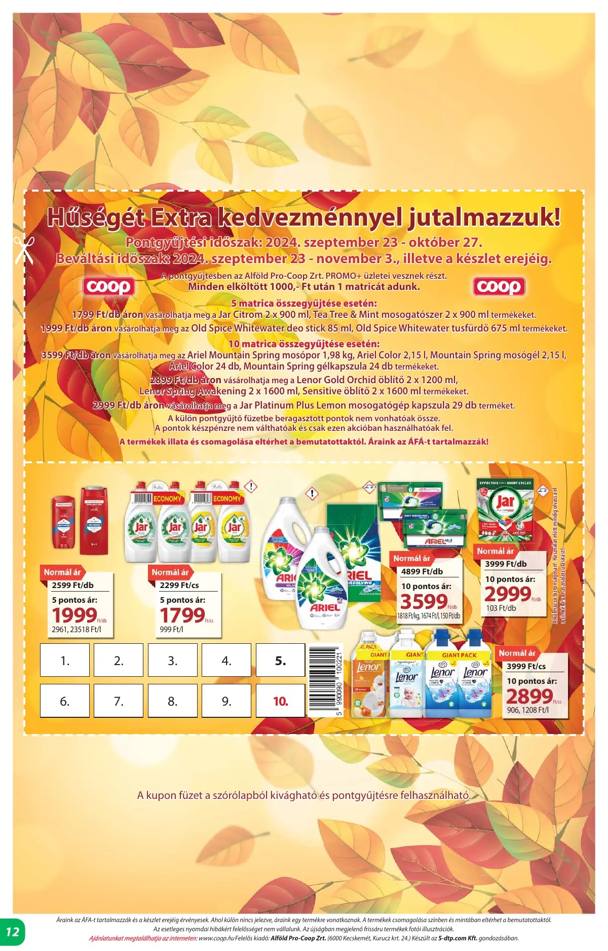 Coop akciós újság Alföld 09.26–10.02 – 12. oldal
