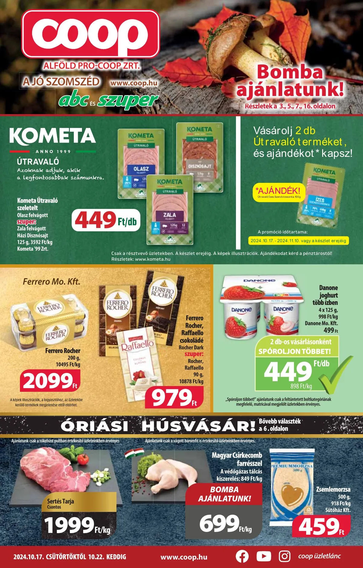 Coop akciós újság Alföld 10.17–10.22