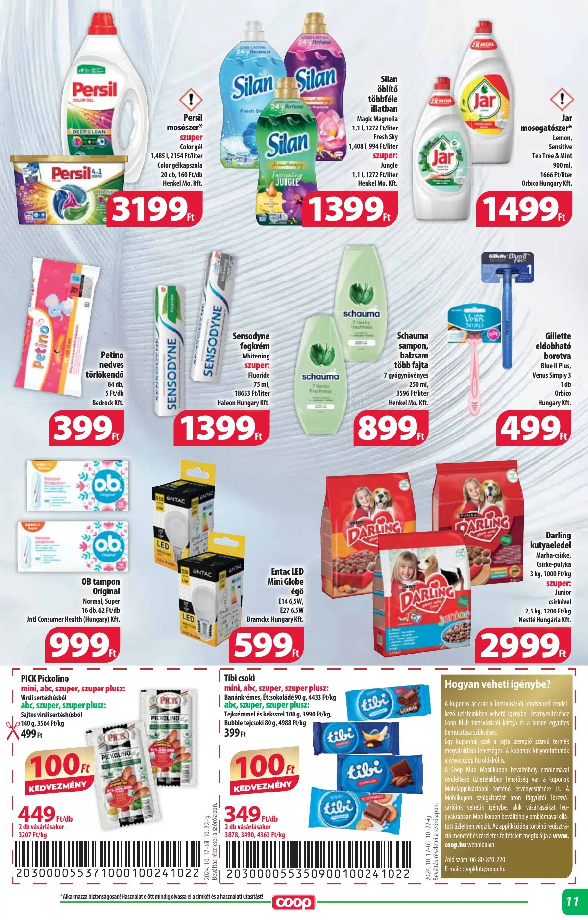 Coop akciós újság Alföld 10.17–10.22 – 11. oldal