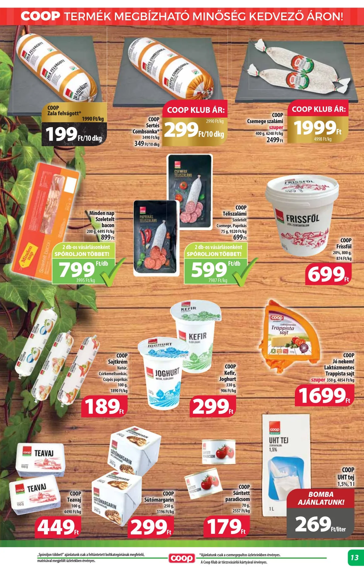 Coop akciós újság Alföld 10.17–10.22 – 13. oldal