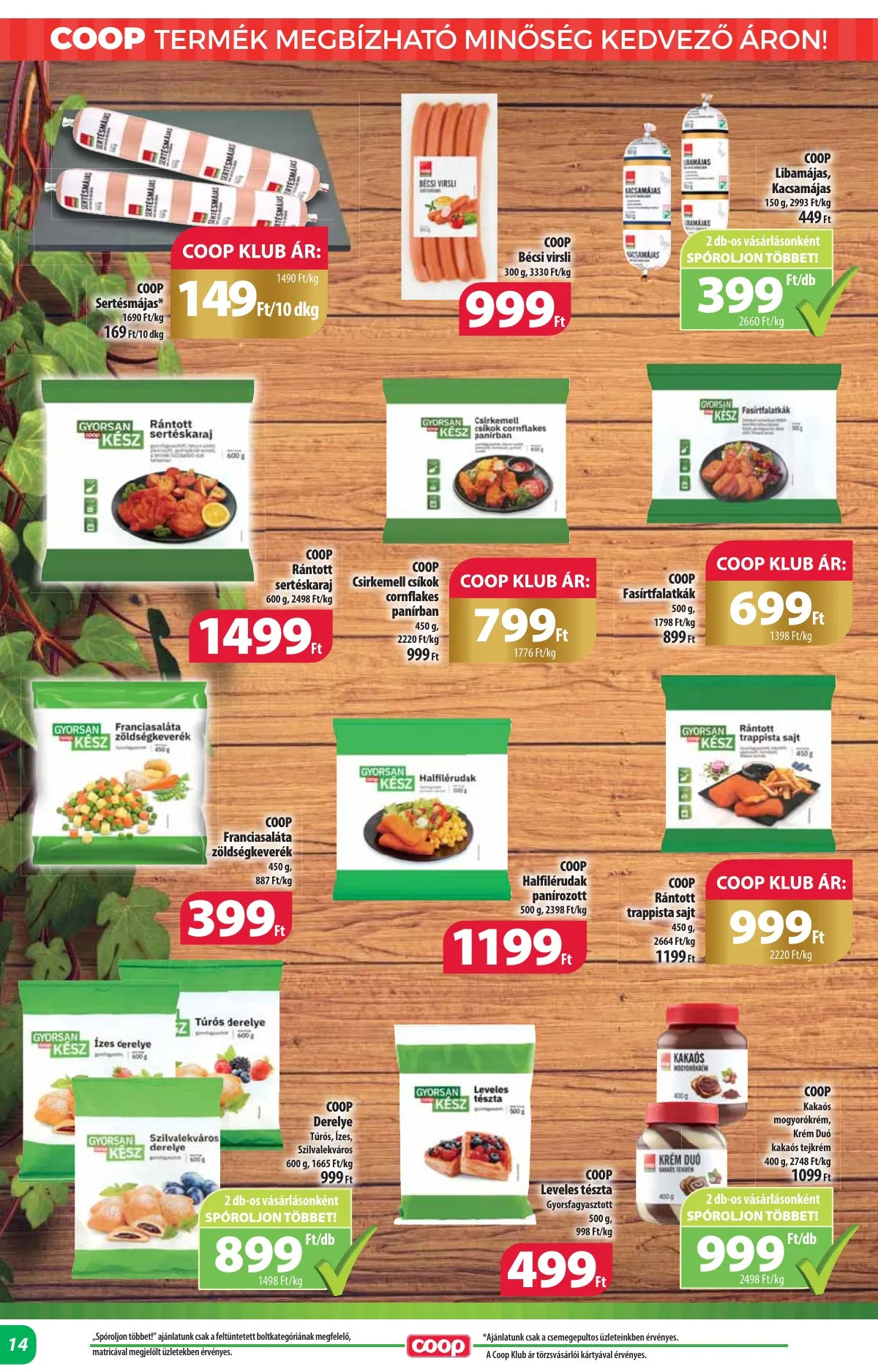 Coop akciós újság Alföld 10.17–10.22 – 14. oldal